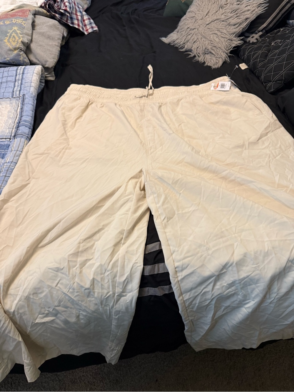 all in motion Wide Leg Drawstring Pants in Light Beige